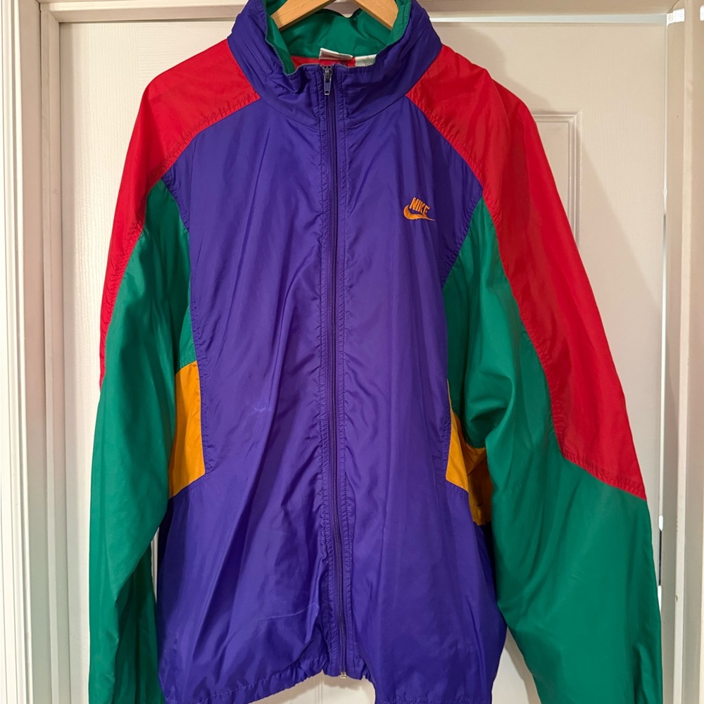 Vintage 90s Nike Urban Jungle Colorblock Windbreaker Jacket